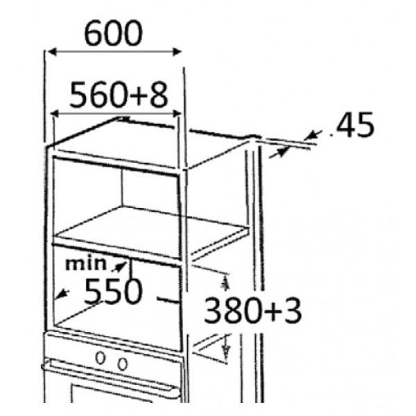 Mikrodalğalı soba Bompani Bİ34DGS2